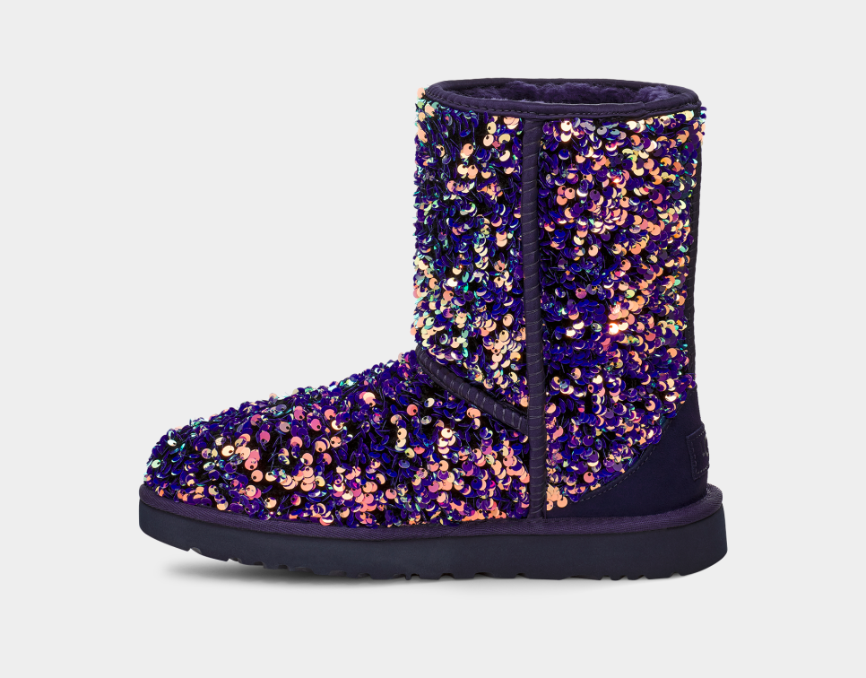 Blue sequin uggs clearance