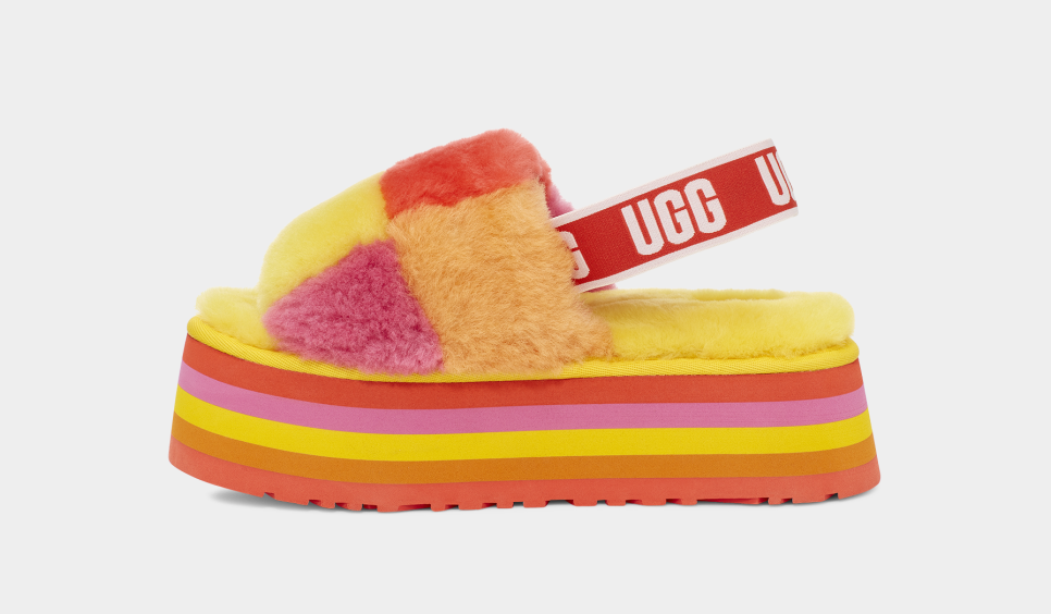 Disco checker ugg slides hotsell