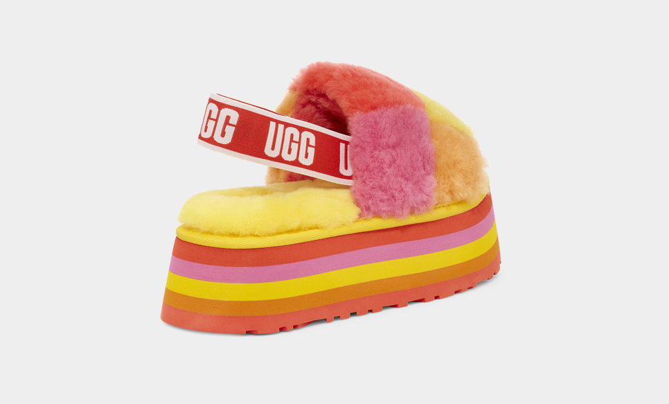 Ugg disco store checker slide yellow