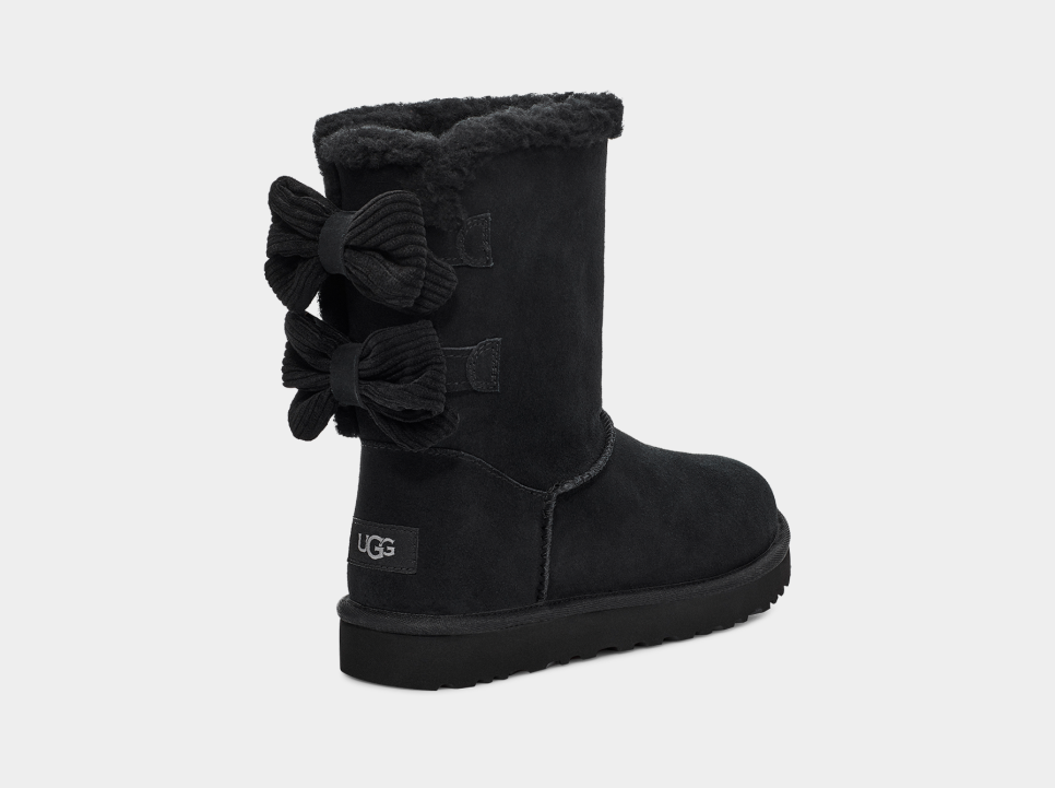 Ugg bailey bow top corduroy genuine sheepskin boot