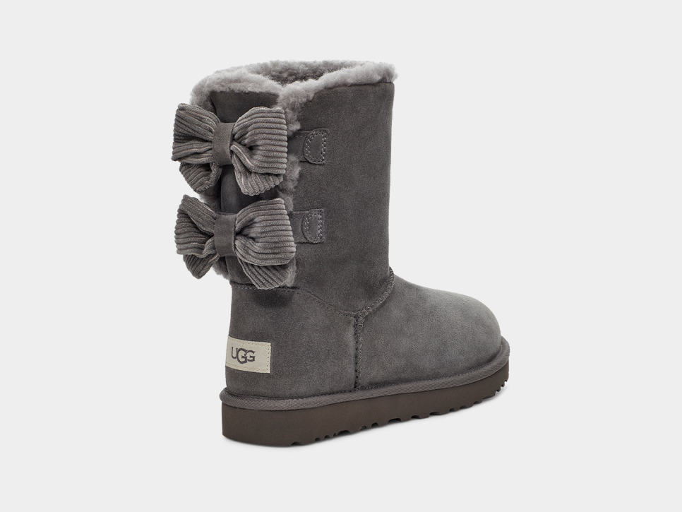 Ugg bailey bow sales corduroy genuine sheepskin boot