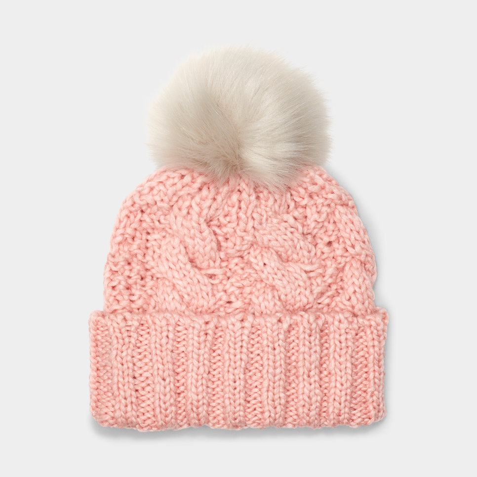 Knit Cable Beanie Faux Fur Pom | UGG®