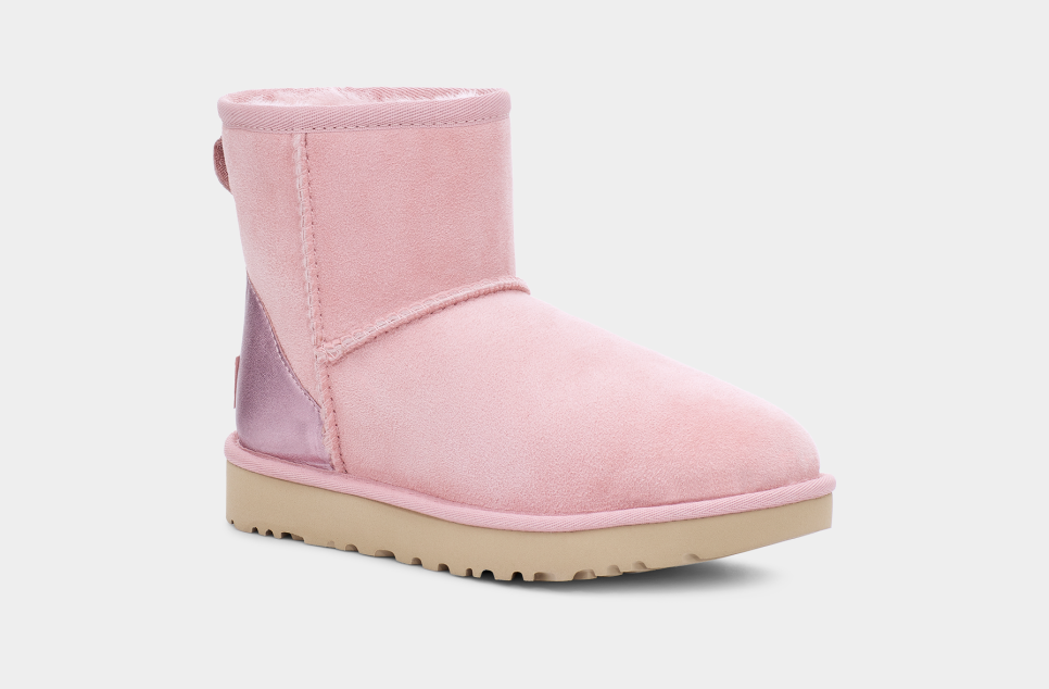 Pink metallic ugg boots best sale