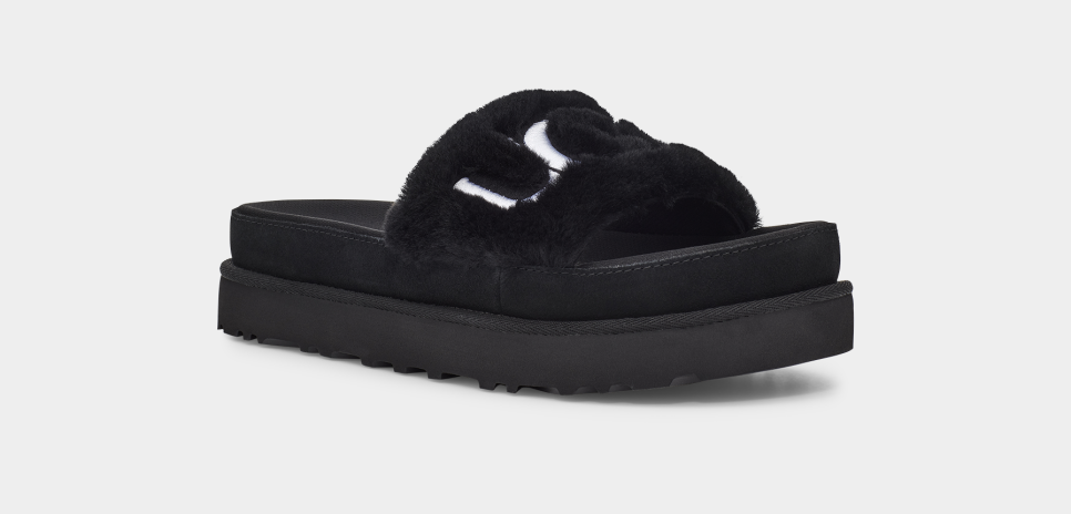 Ugg laton sales fur slide yellow