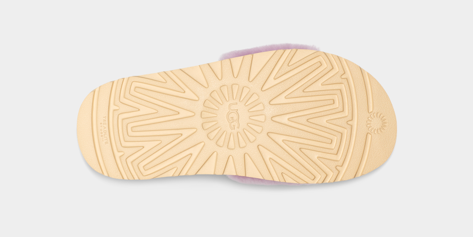 Ugg laton fur slide best sale yellow
