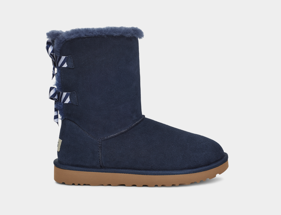 Navy blue deals uggs with bows