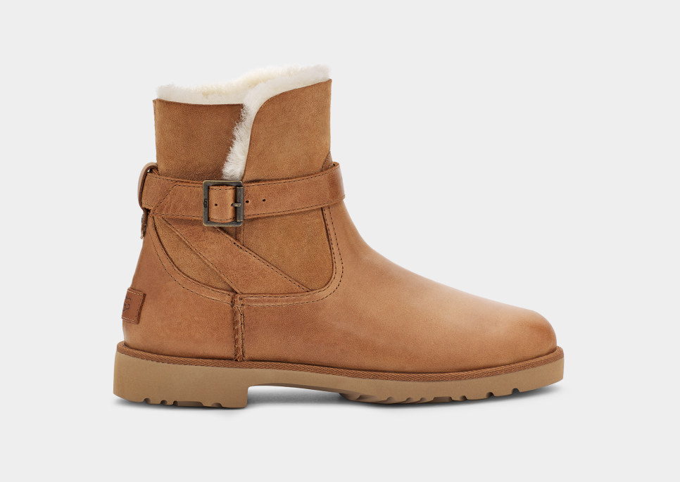 Ugg leather outlet buckle boots