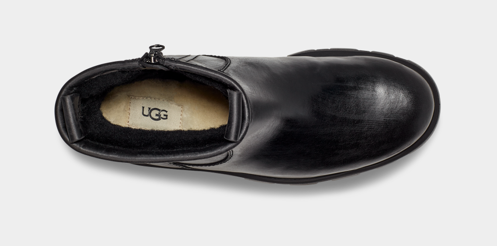 Ugg womens abree mini leather hotsell boots nero