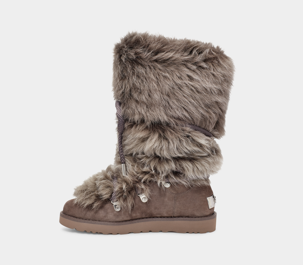 Tall ugg boots with fur on outside clearance