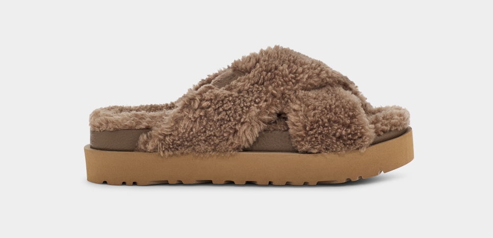 Fuzz Sugar Cross Slide Sandal UGG