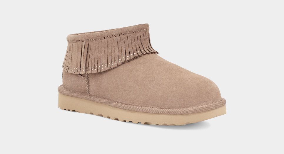 Ultra Mini Fringe Bling Boot UGG