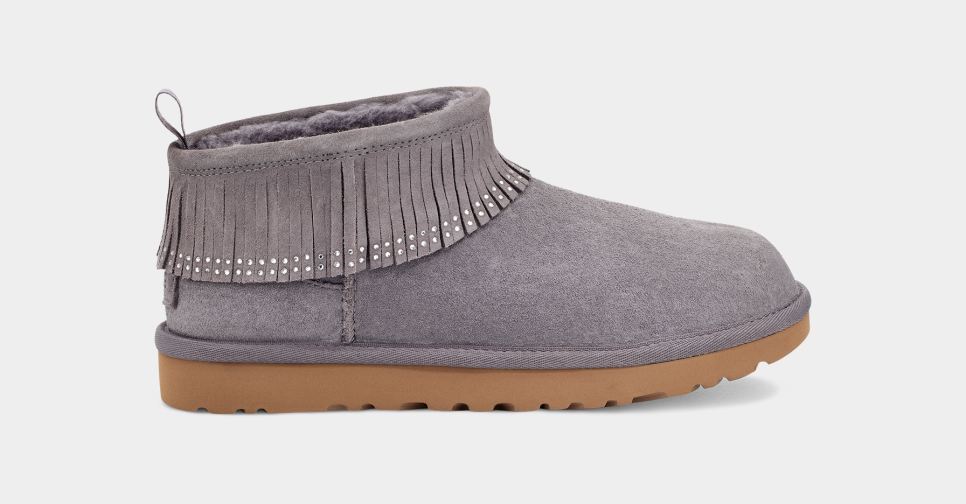 Ultra Mini Fringe Bling Boot UGG