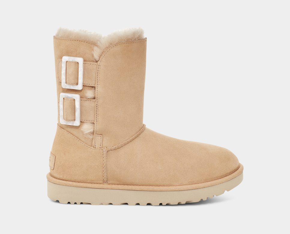 Uggs with buckle in the back best sale