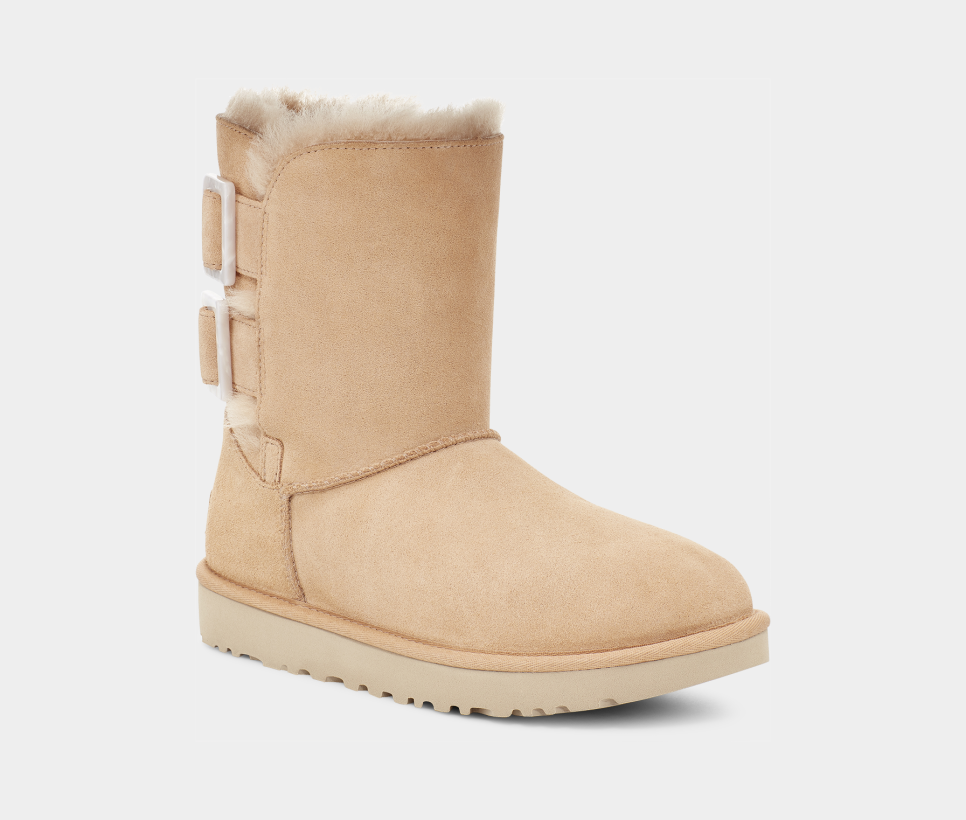 Uggs with buckle top in the back