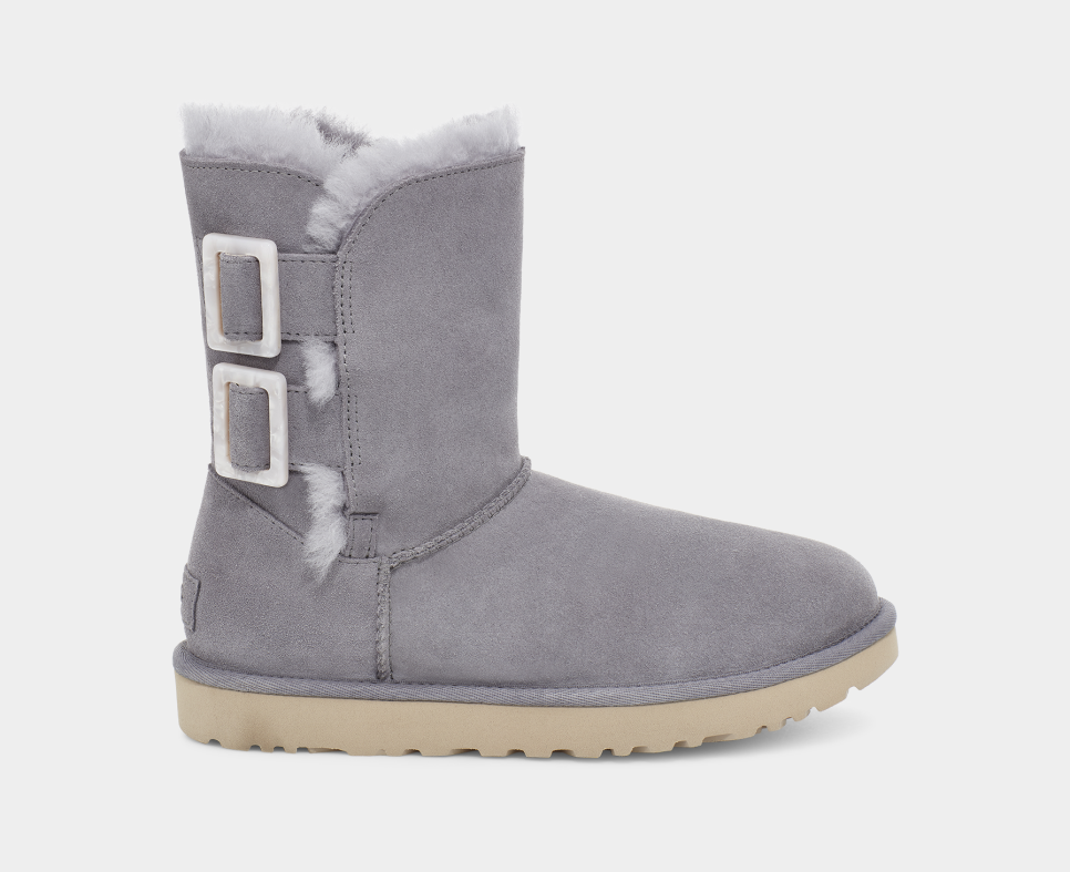 Ugg short shop boot with buckle