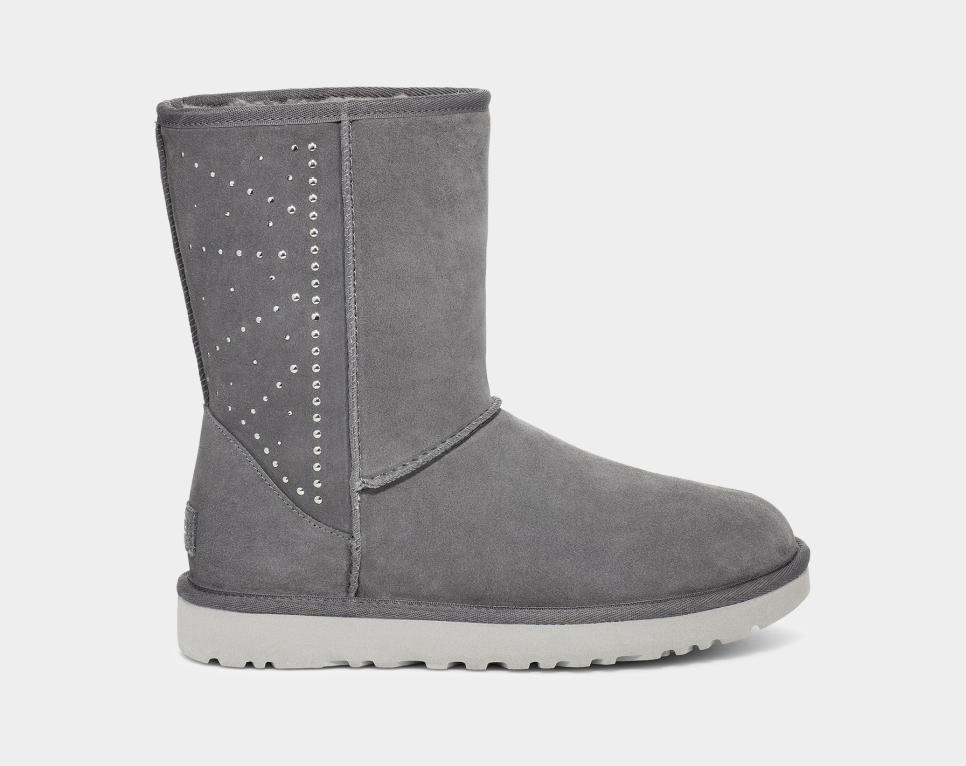 Ugg mini 2025 studded bling grey