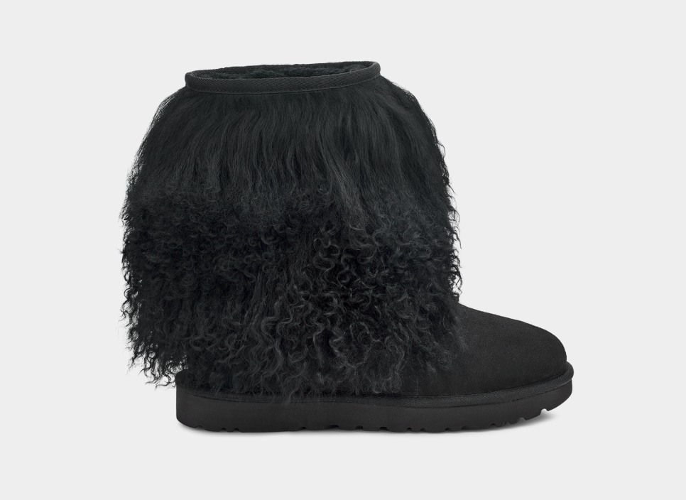 Ugg sheepskin cuff boot black hotsell