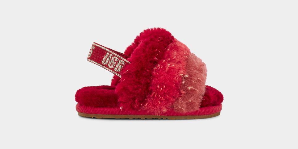 Fluff Yeah Metallic Sparkle Slipper for Babies UGG