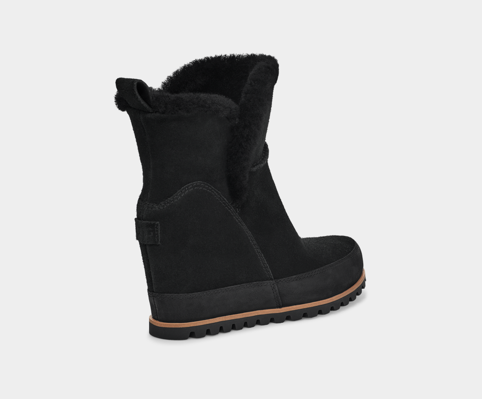 Black clearance wedge uggs