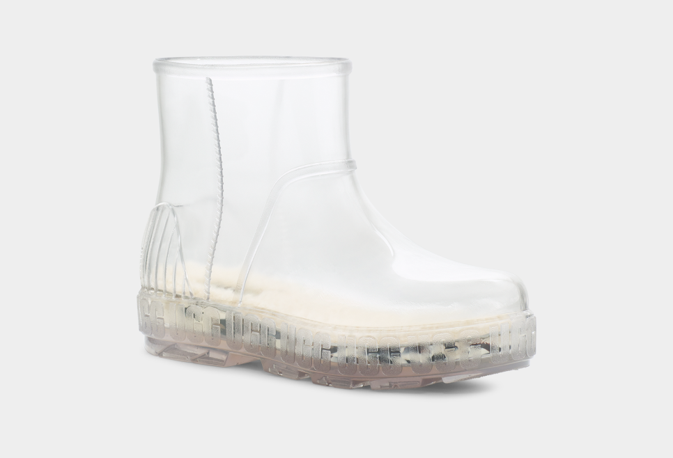 Clear rubber rain boots sales