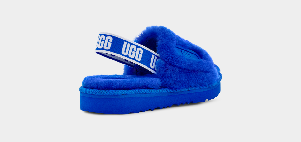 Dark blue ugg slides clearance
