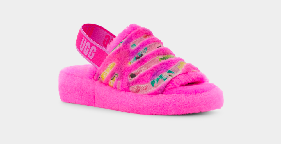 Fluff Yeah Tiger Flower Slipper UGG