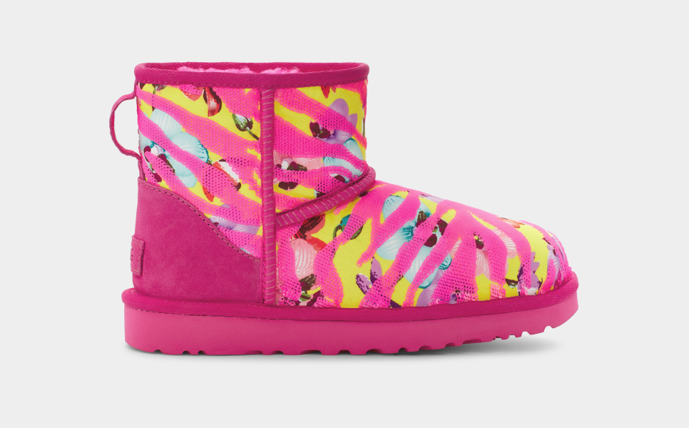 Classic Mini Tiger Flower Boot UGG