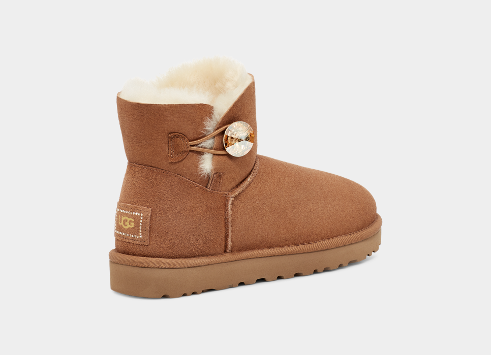 Women s Mini Bailey Button Bling Boot UGG Official
