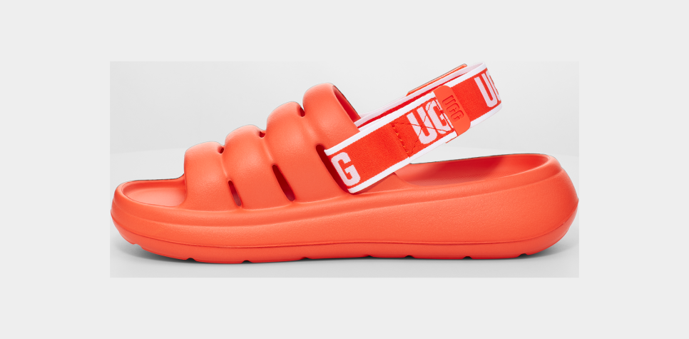 ugg cloud sandals orange