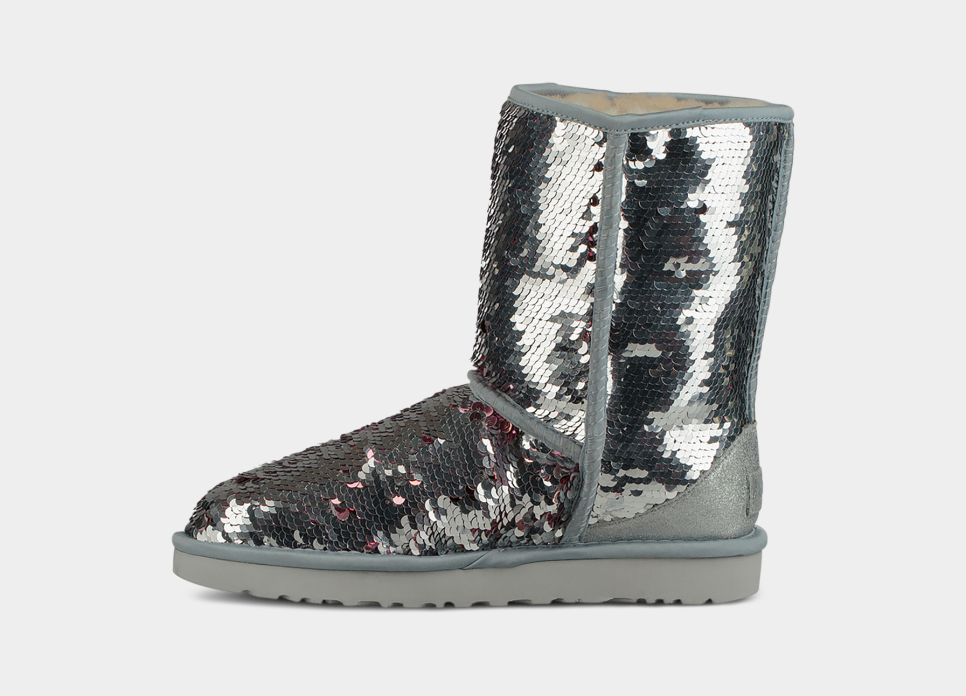 Sequin uggs silver online