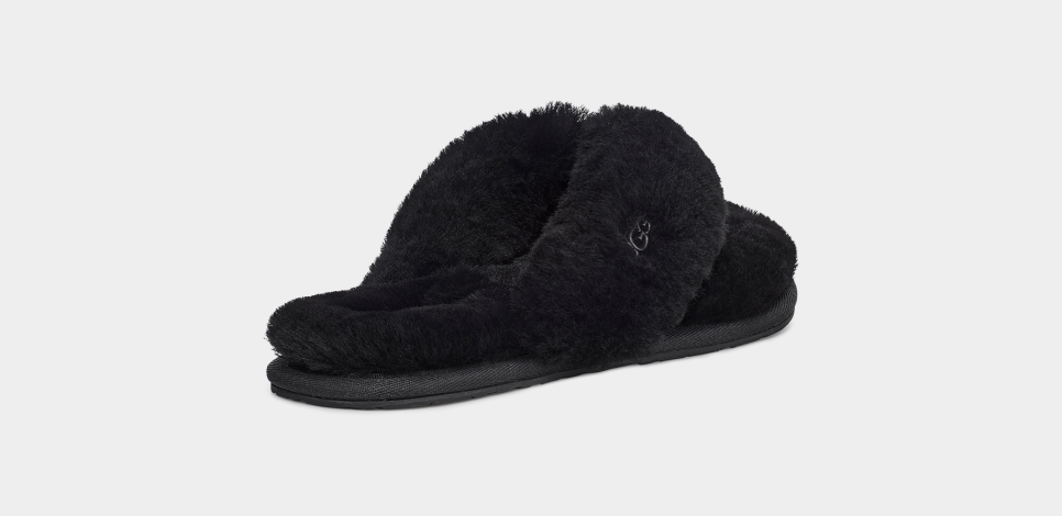 Ugg fuzzy sales flip flops