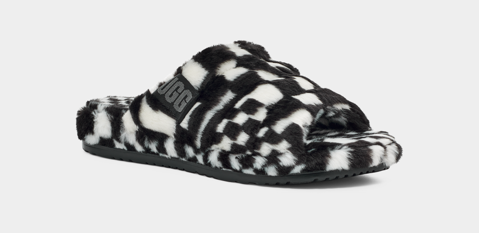 Checkered ugg slippers hot sale