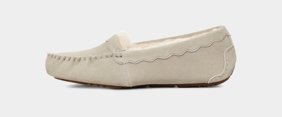 Ugg scalloped suede sales slipper