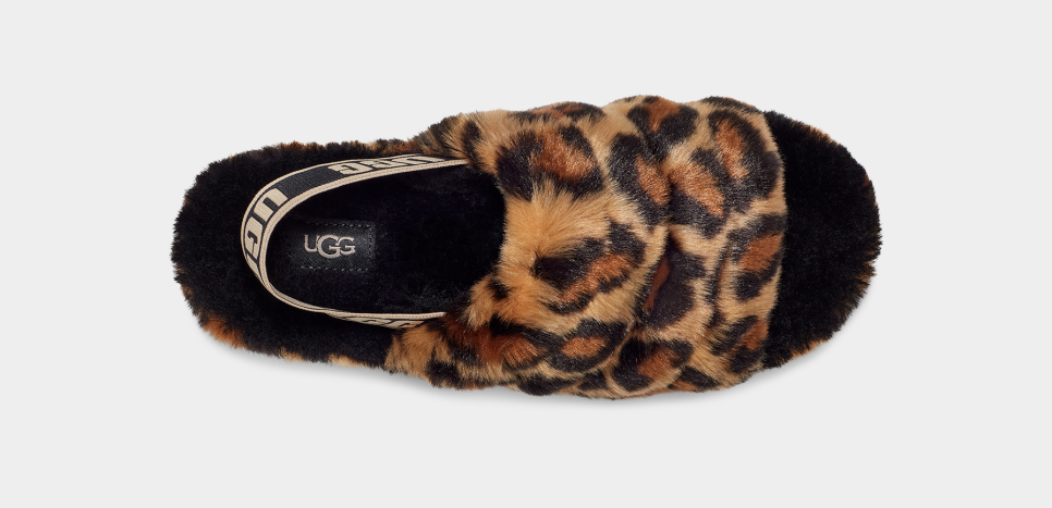 Ugg fluff shop yeah slide cheetah