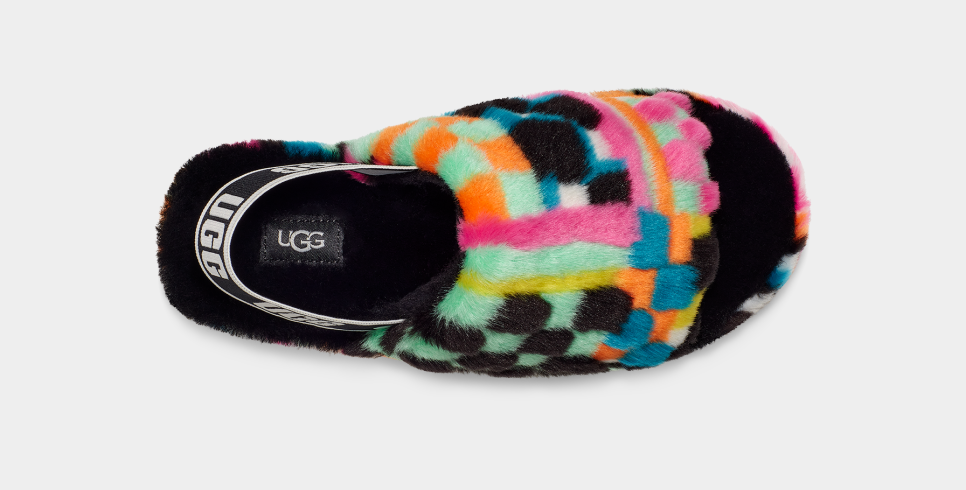 Checkered new arrivals ugg slides