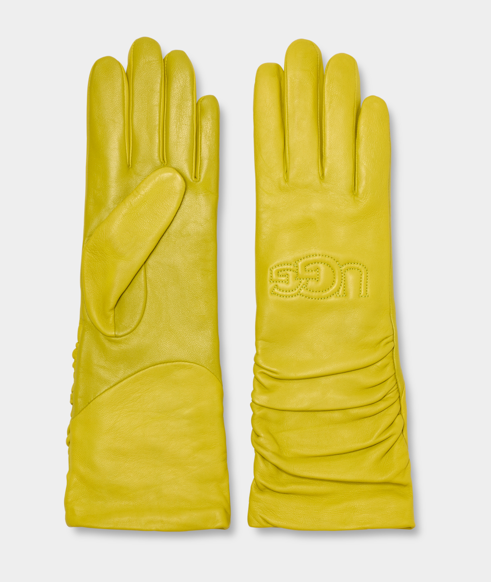 UGG® Leather Scrunched Logo Glove for Women | UGG®