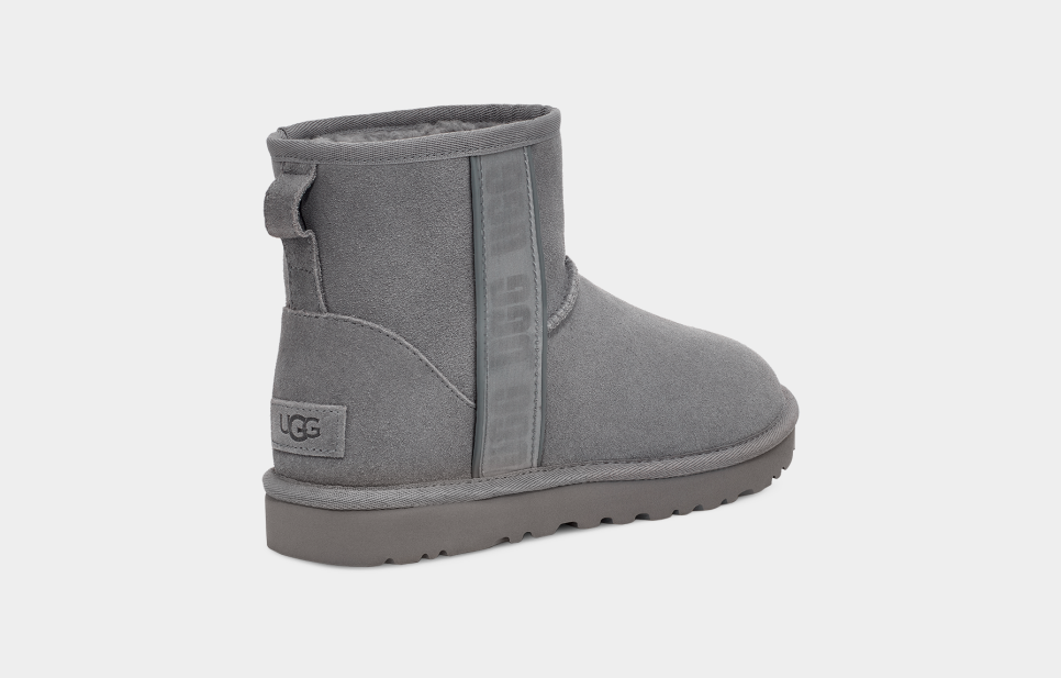 Black uggs with buttons on the outlet side