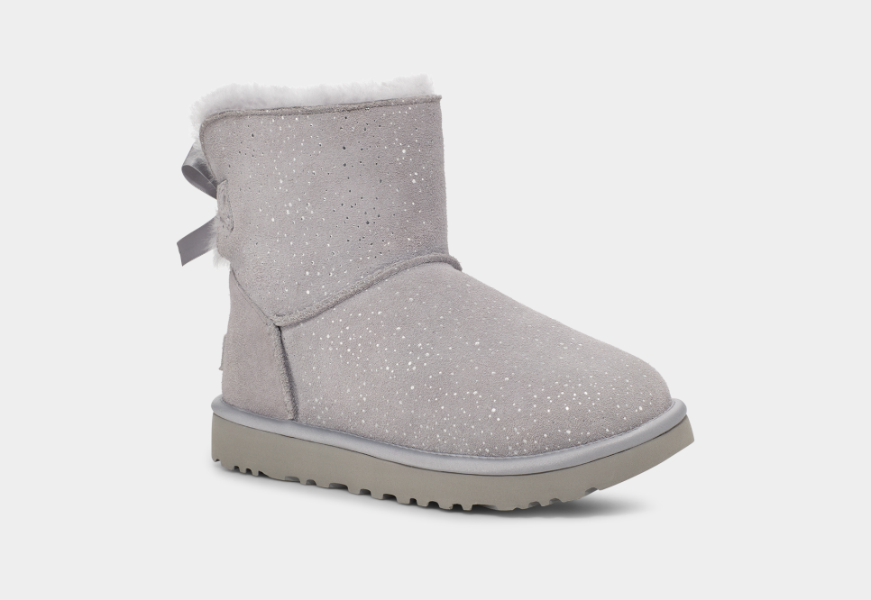 Black glitter shop uggs with bows