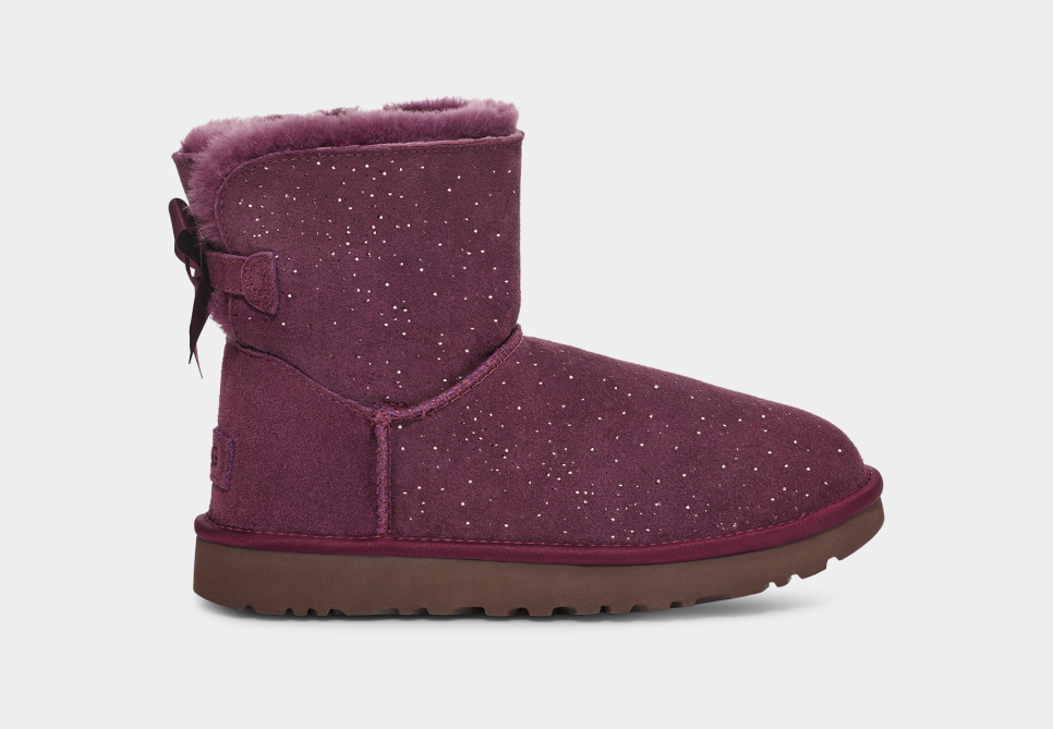 Ugg boots mini top bailey bow metallic