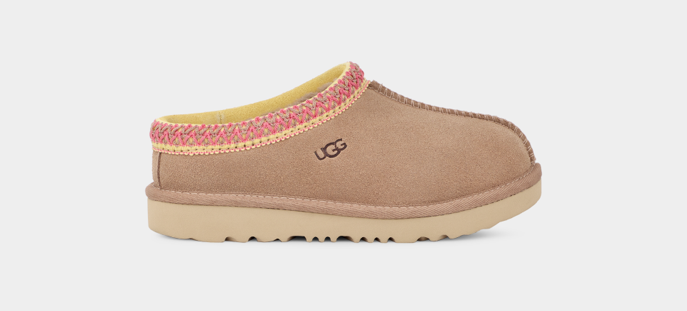 Pink ugg hotsell slippers kids