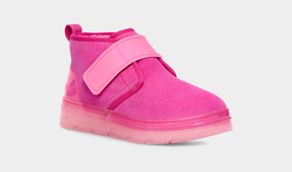 Pink uggs with hotsell strap