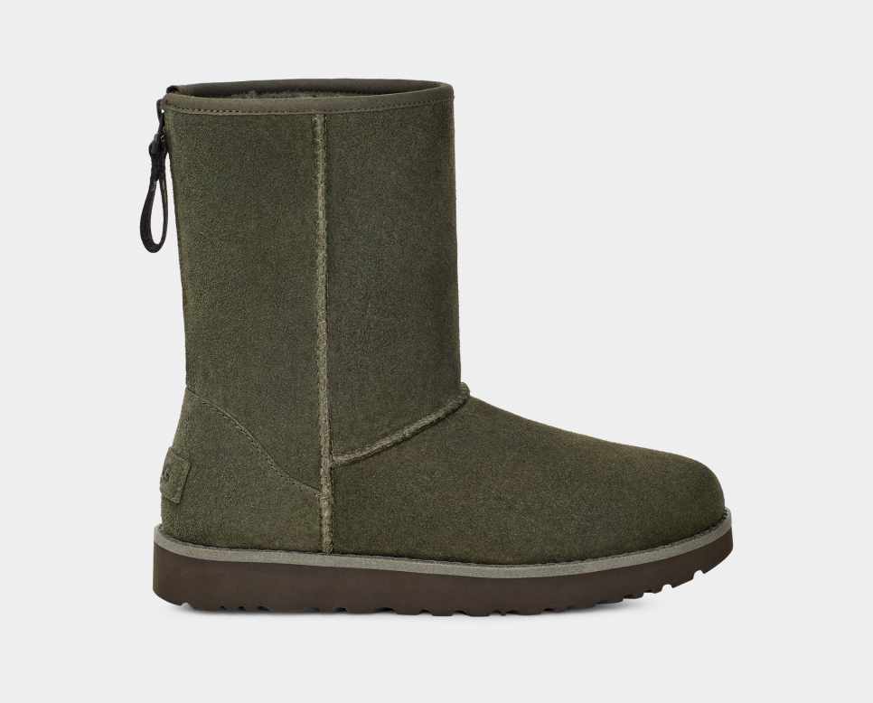 Olive green uggs classic short on sale