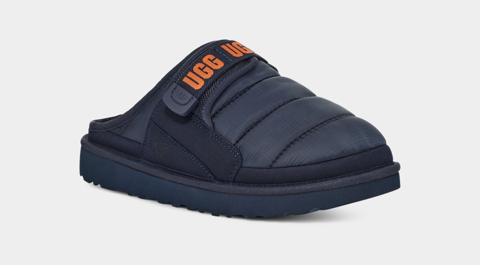 Satin top ugg slippers
