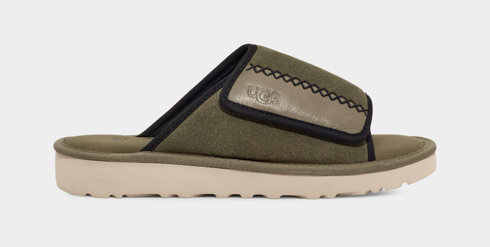 Dune athletic ugg shop molded logo slide