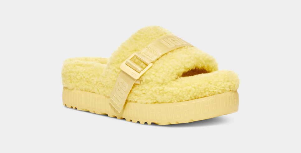Uggs fluffita store metal buckle slides