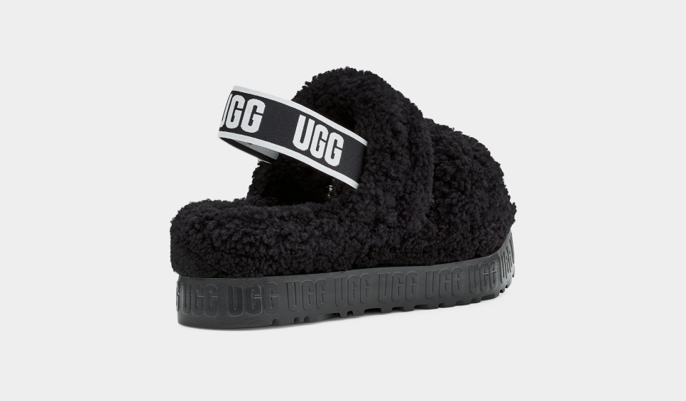 fluffita ugg black