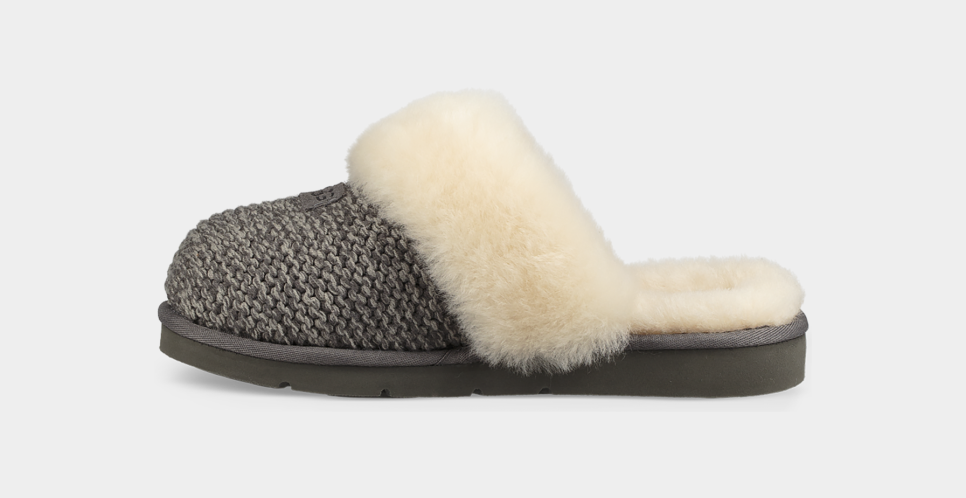 Cozy knit discount genuine shearling slipper
