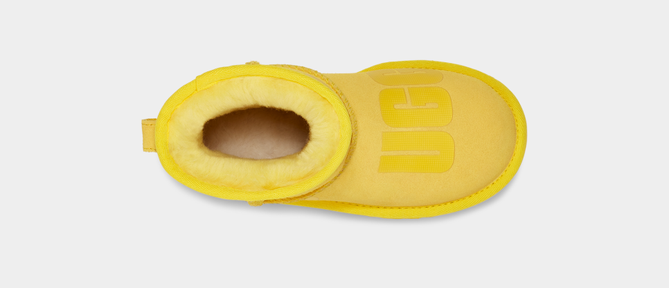 Yellow ugg sales slippers infant