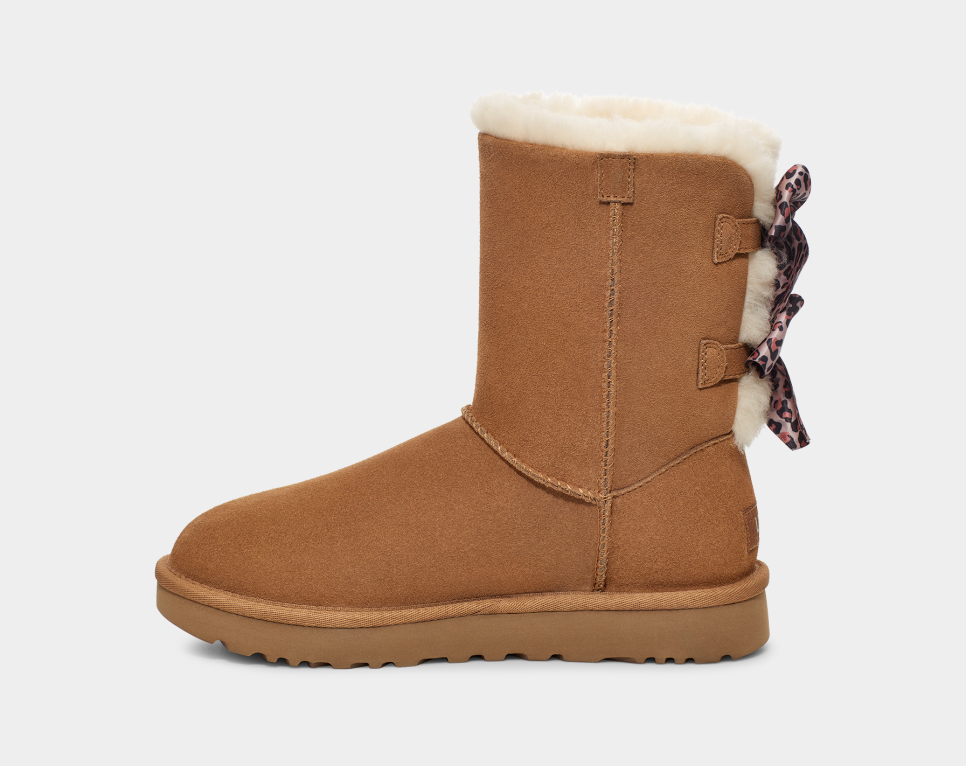 cheetah print uggs with bows