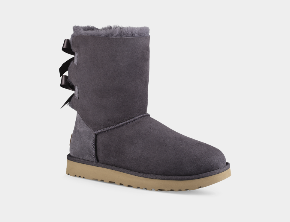 Black ugg boots with top bows